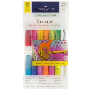 Crayones FABER GELATOS, set de 15 piezas brights