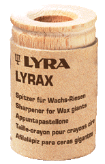 Sacapuntas con recipiente para crayones LYRAX