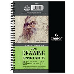Cuaderno de arte CANSON espiral 60h 5x8